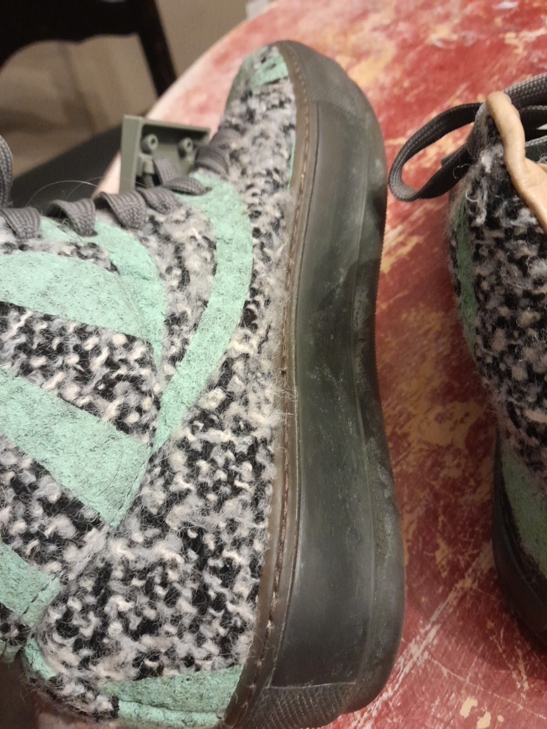 Acne Studios Adriana TurnUp Green RARE Sneakers Size 37 (US 6)  Made in Italy image 8
