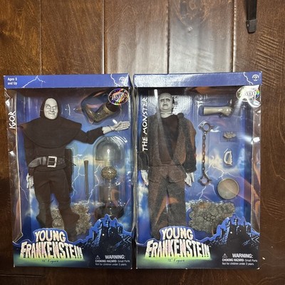 Sideshow Toys Young Frankenstein 12-inch Figures The Monster & Igor NIB 2001 VTG