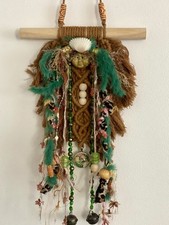 Spirit Doll  macrame tribal Kitchen witch Bells  Altar