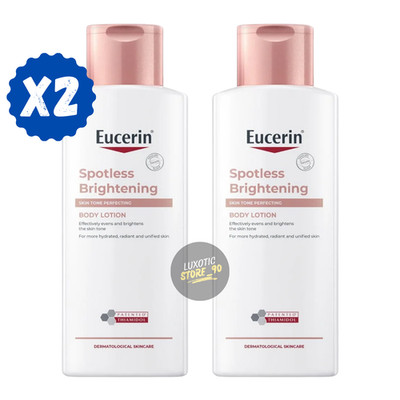 2x Eucerin Spotless Brightening Body Lotion Skin Tone Perfecting Radiant 250 ml