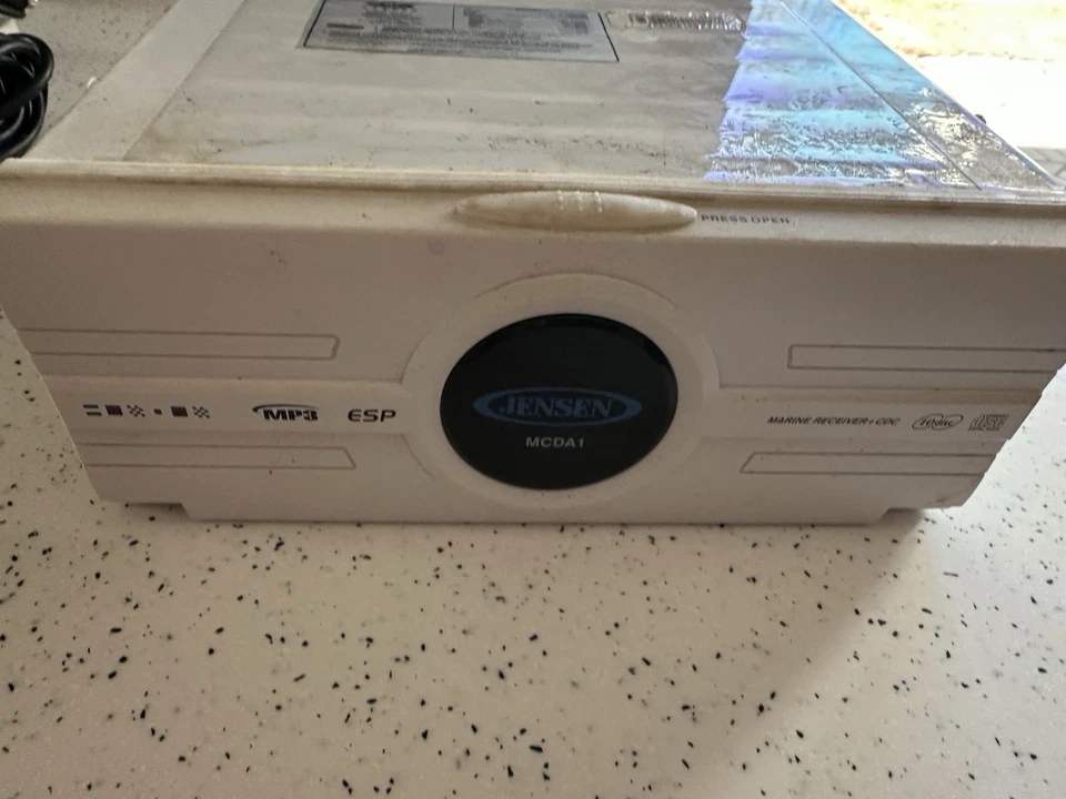 Jensen "MCDA1" Receiver & CD Changer  Marine Water Resistant For Boats for parts - Image 4 of 4