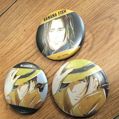 Banana Fish Can Badge Set Of 3 | eBay