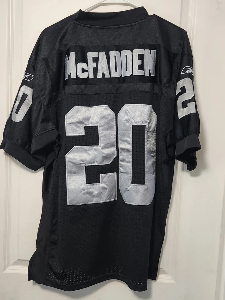 Camiseta 48 Oakland Raiders #20 Darren McFadden Reebok Players Inc Las Vegas Foto 2 de 4