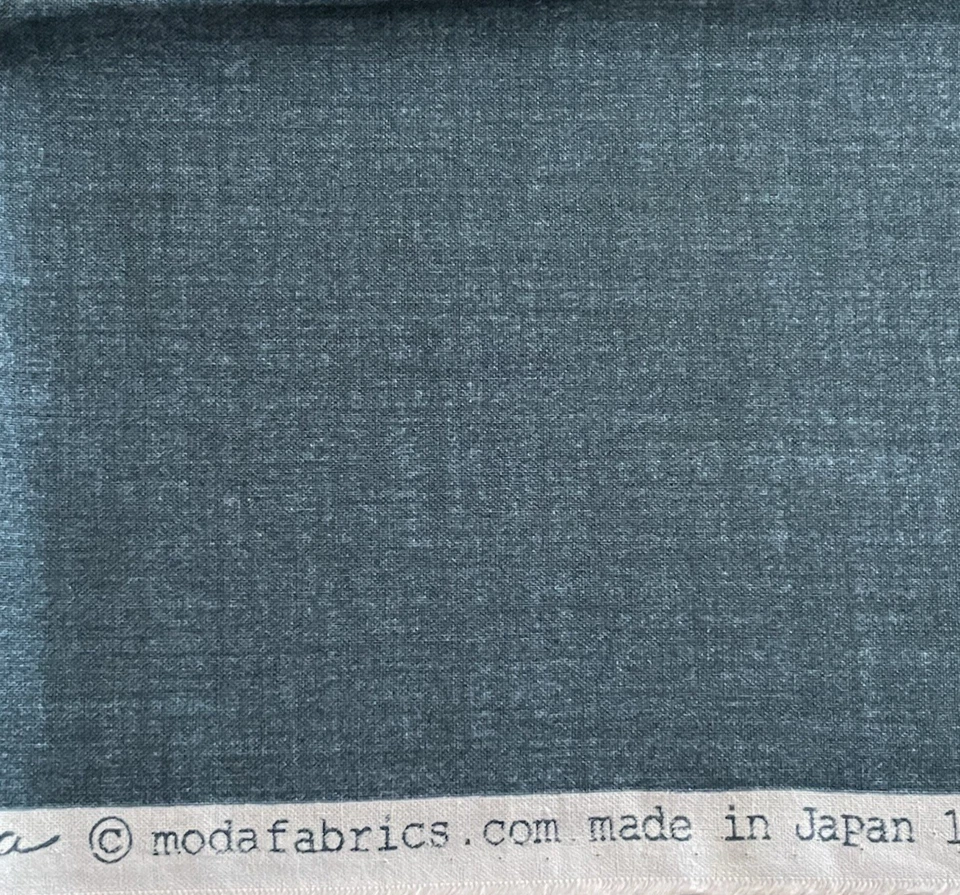 Weave by Moda Blue Green Cotton Fabric Made in Japan 1/2 Yard x 42 Inches Wide - Image 4 of 4