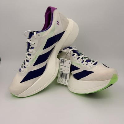 Adidas Adizero Adios Pro 4 Core White Purple Lime Burst US M Size 11.5 JR1656