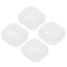 4 Pack Tennis Vibration Dampener Square Shock Absorber Clear