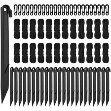 24 Set Inflatable Stakes And Tethers Replacement Yard Spikes Halloween Hook