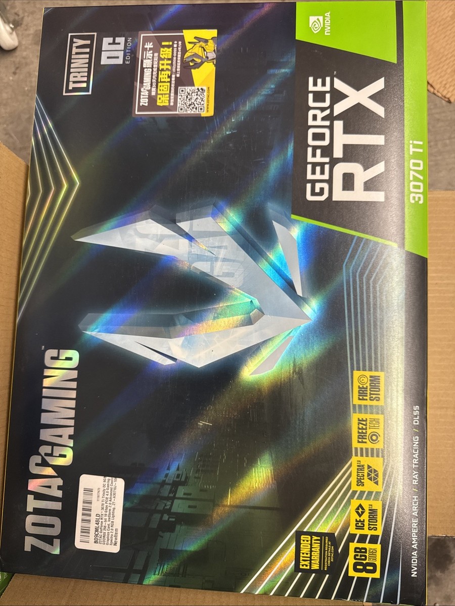 新品未開封 ZOTAC GeForce RTX 3070 Ti Trinity ZOTAC Gaming GeForce RTX™ 3070 Ti Trinity OC 8GB GDDR6X 256