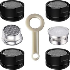 4PCS 2.2 GPM Faucet Aerator, 2 Pack Aeration Filter Replacement Parts With Brass