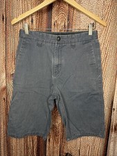 Volcom Youth Boy  s Chino Shorts Gray Size 29 / 18