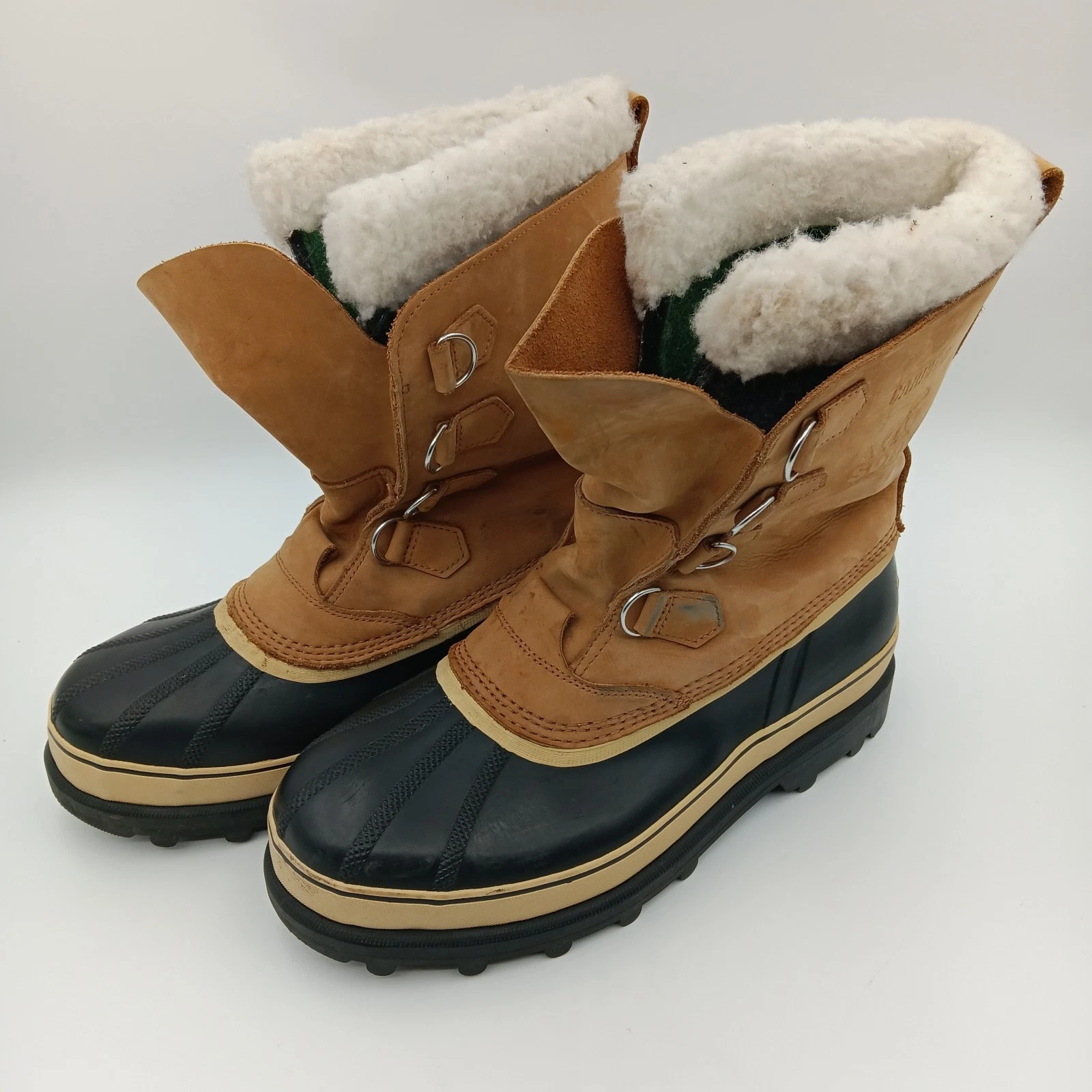 Sorel Caribou Men's Nubuck Leather Waterproof Insulated Winter Snow Boots Sz 12