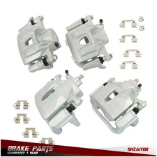 Set of 4 Brake Calipers with Bracket for Toyota Sienna 2004-2010 Front & Rear