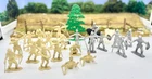 Vintage Marx Robin Hood Playset (14 Merry Men, 8 Knights, 2 Horses) Accessories