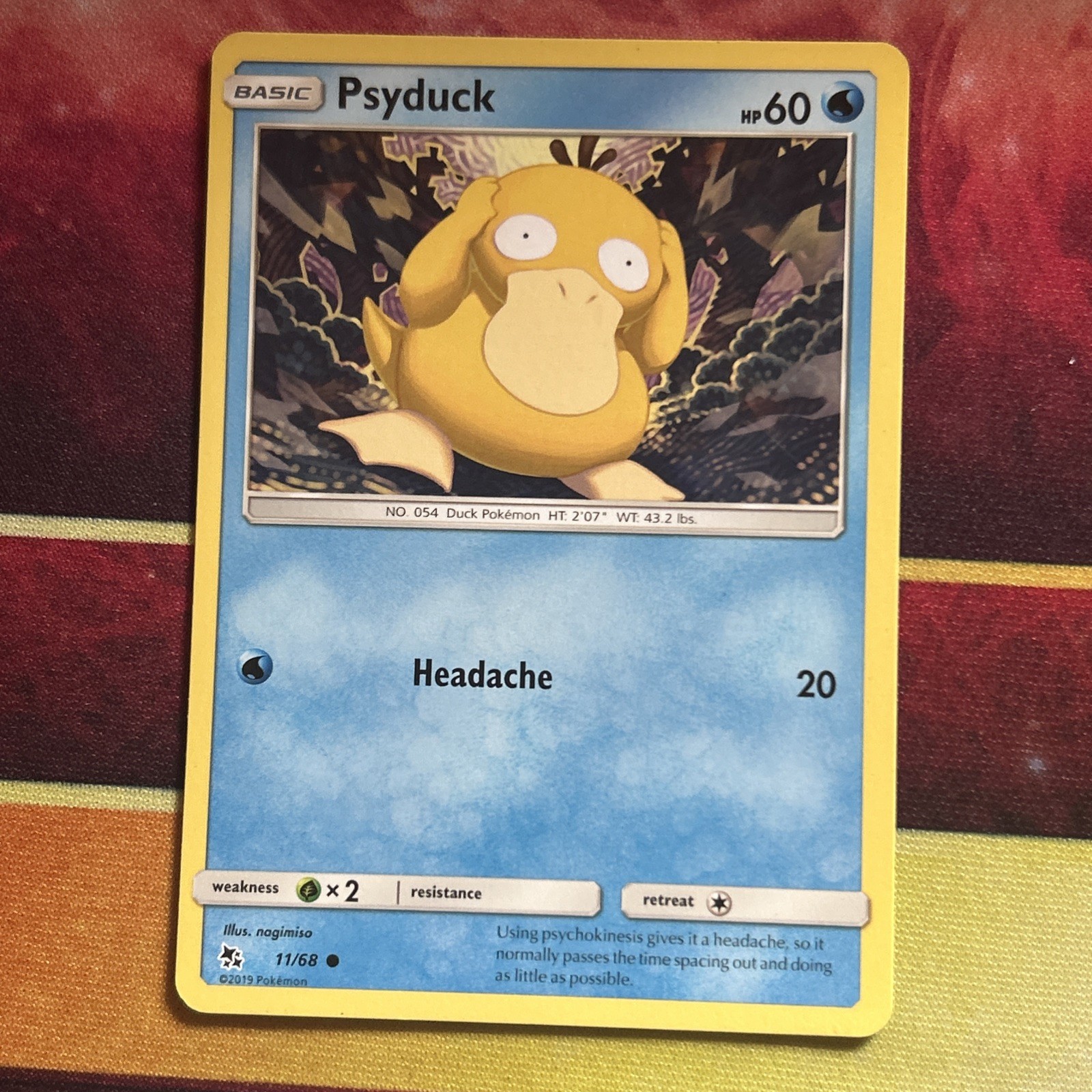 Pokémon TCG Psyduck Hidden Fates 11/68 Regular Common Card NM 2019