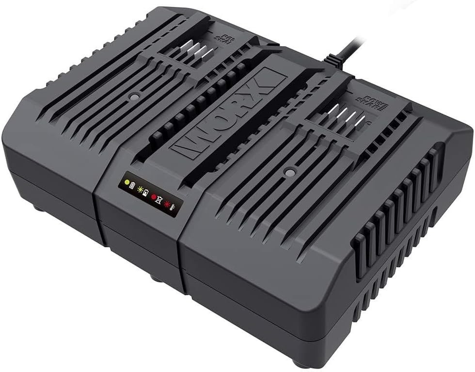 Chargeur Double 20V WORX WA3883 à Charge Simultanée 2A Rapide