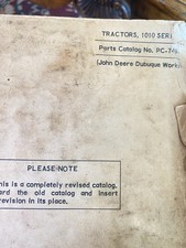 John Deere 1010 Series Tractors Parts Catalog Pc-749