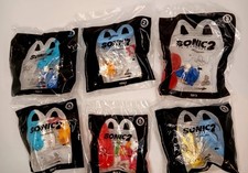 McDonald's SONIC 2 Happy Meal Toy Lot  1,2,3,4,5  8 Sonic , Knuckles  Tails