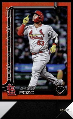 2025 Topps Update #US120 Yohel Pozo Orange Foil #/25 St. Louis Cardinals