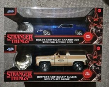 JADA Stranger Things Billy's Chevy Camaro Z28  HOPPERS BLAZER 1:24 Exclusive