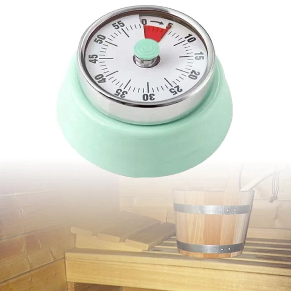Stainless Steel Sauna Timer, Mechanical Clock Timer Sauna Accessory for Sauna...