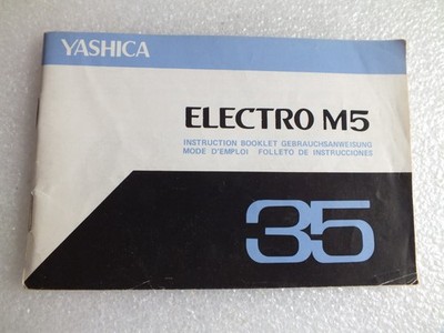 Bedienungsanleitung - Messsucherkamera   YASHICA ELECTRO M 5 - 1960/70er Jahre