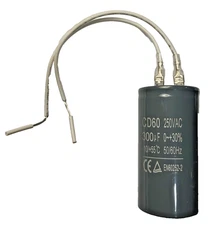 CD60 Run Capacitor 300uF/ 250VAC 0-30% Tolerance 50/60Hz EN6025-2 Motor Starting