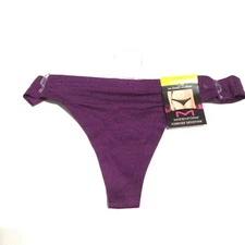 Maidenform Comfort Devotion Purple Thong Panty Womens Size Medium
