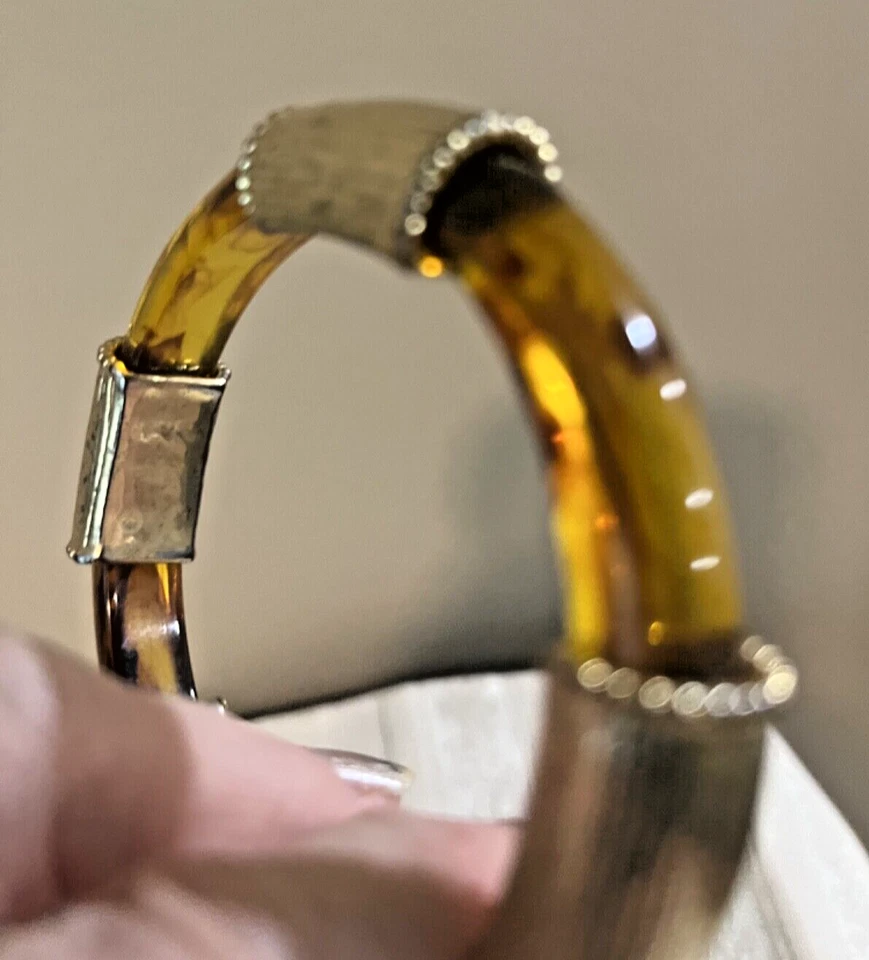 Hermosa pulsera de ámbar y oro Foto 2 de 4