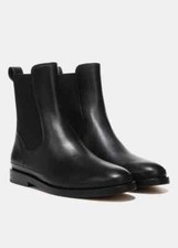 500 VINCE Cecyl Leather Ankle Boot CHELSEA BLACK WATER REPELLENT 8 MF13