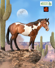 Appaloosa Bay Overo Paint Pinto Horse Toy Model Figure by CollectA 88956 New