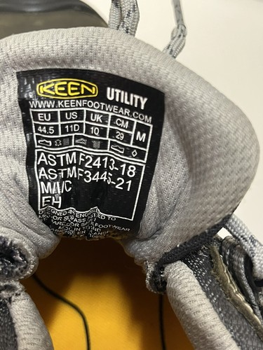 KEEN Steele Toe Men’s Shoes Boots Low Top Size 11D Utility ASTM F2413-18 Unused - Picture 9 of 19