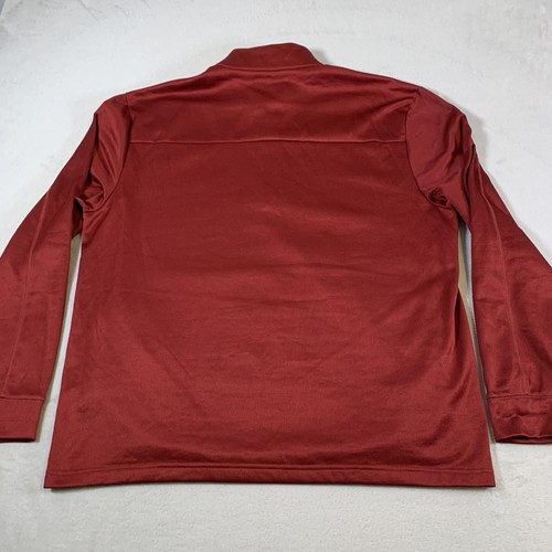 Callaway Pullover Mens Size 2XL Maroon 1/4 Zip Mock Neck Golfer Golf Performance - Picture 9 of 15