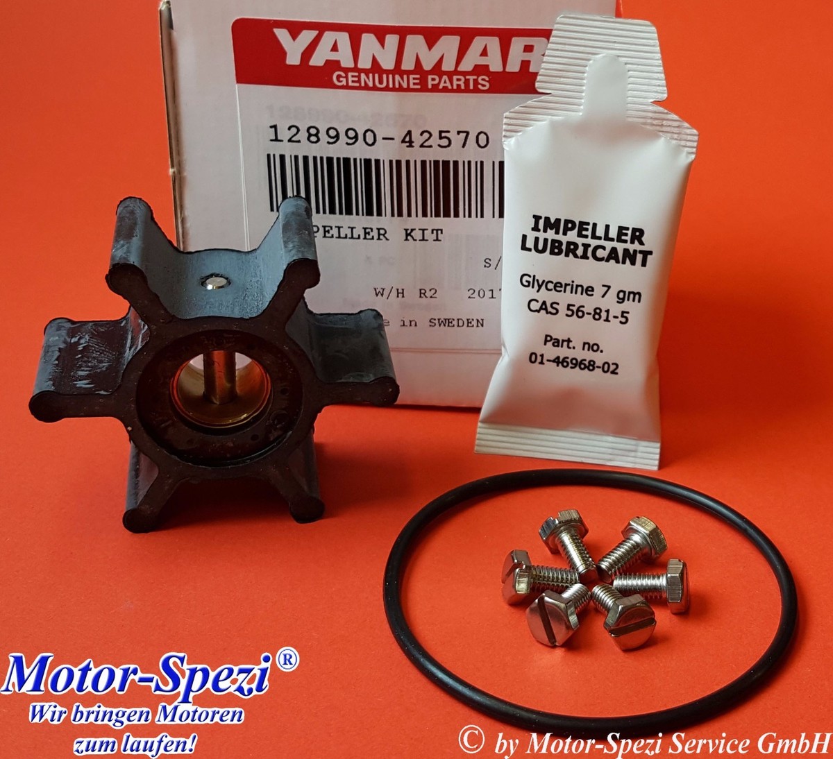 Yanmar Impellerkit für 2YM15, 3YM20 und 3YM30, original 128990