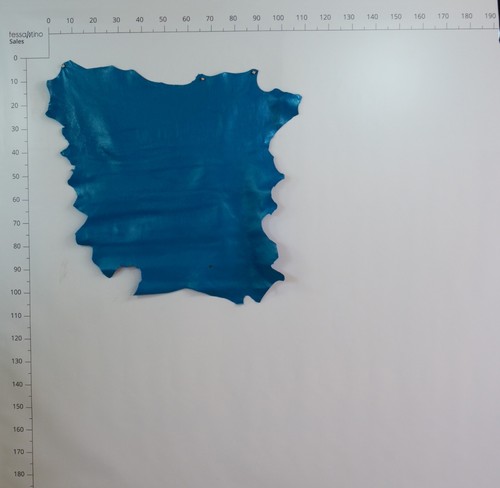 Leder blau, Lederreste zum basteln & nähen ganze Lederhaut Echtleder Hirschleder - Bild 4 von 12