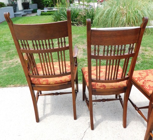 Walnut Victorian Dining Chairs Set of 8~~~2 Arm~6 Side - Picture 11 of 12