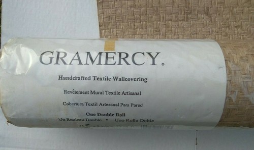 Gramercy Handcrafted Textile Wall Covering Texture Basket Weave Style - Natural - Picture 5 of 6