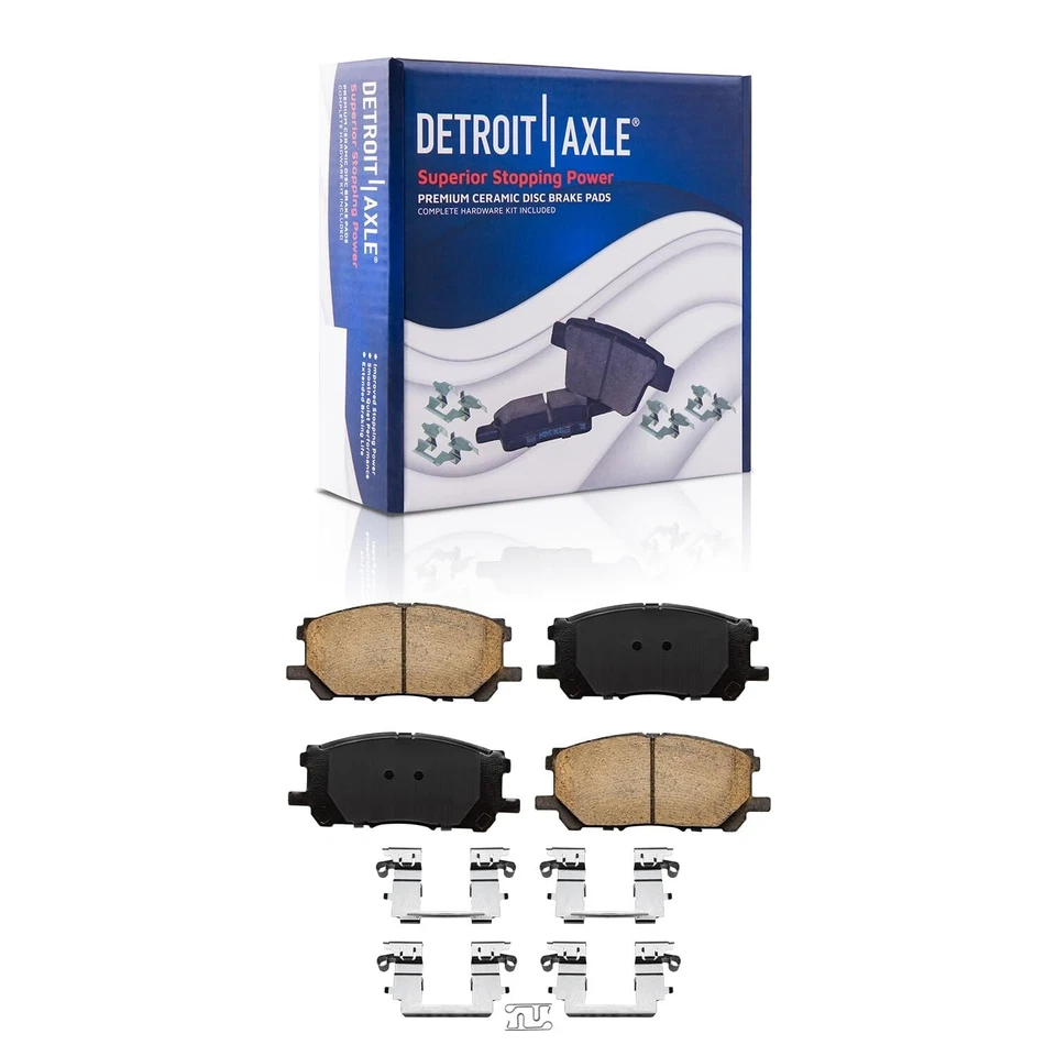 Front Disc Rotors Brake Pads Kit for Lexus RX330 RX350 RX400h Toyota Highlander - Image 4 of 4