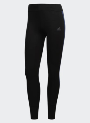 Adidas Women's Response tight CF6240 SIZE MEDIUM Black/Blue NWT