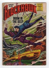 1956 DC BLACKHAWK #96 DEATH OF ANDREN + SUBMARINE & SHARK COVER KEY RARE