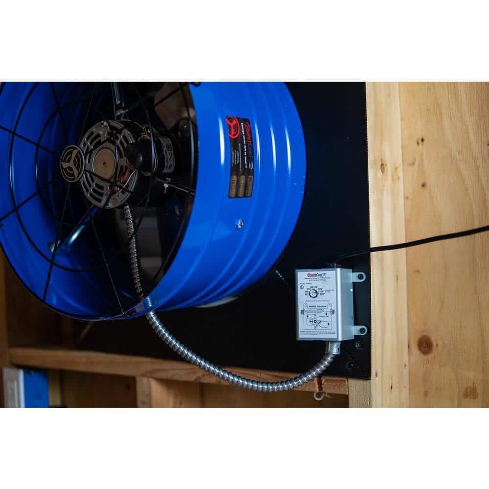 View of Attic Ventilator Thermostat ILIVING HYBRID Ready Smart Thermostat