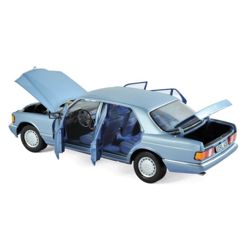 ミニカー Mercedes 560 SEL 1989-91 blue llic Mercedes-Benz 560 SEL W126 1989-1991 Blue 1:43 Minichamps