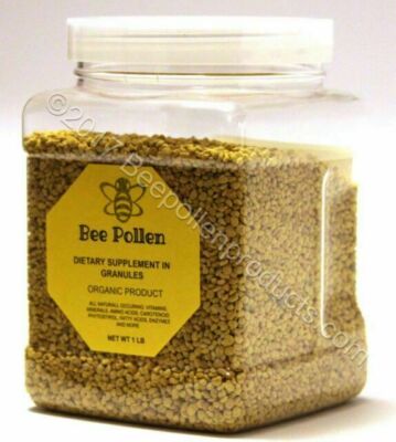 BEE POLLEN 100% Pure Natural Not Processed Raw Bee Pollen Granules 1 lb FDA Cert