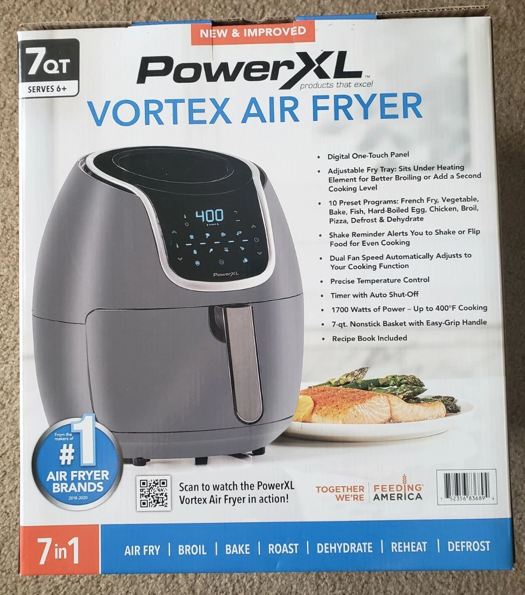 PowerXL 2 Quart Vortex Air Fryer ,Slate