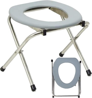 AIRM HEALTH Faltbare Campingtoilette Tragbarer Toilettensitz leichter Camp-Toile