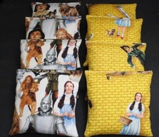 Set of 8 ACA Regulation Cornhole Game Bags Wizard Oz Yellow Brick Road