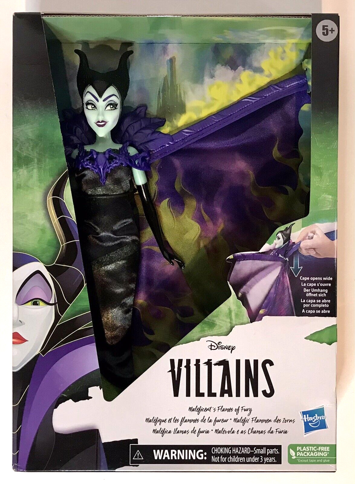 Disney Villains Maleficent's Flames of Fury Fashion Doll Disney Princess Toy NIB