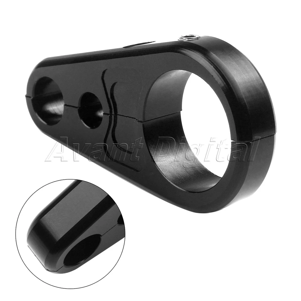 Organizador de clip de abrazadera de cable de embrague de freno CNC manillar de 1" para motocicleta Foto 4 de 4
