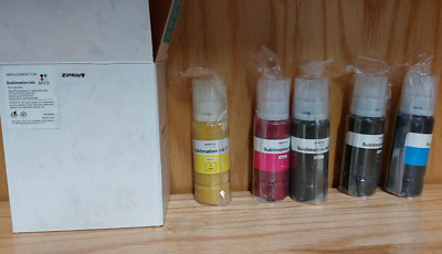 (5 Bottles) ZIPRINT 500ML Sublimation Ink for Epson Expression ET & WorkForce