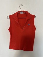 Vintage Lacoste Women’s Red Tank Made In The USA