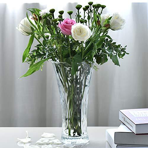 Vase - 30CM Flower Glass Vases, Tall Clear Crystal Vases ,Lead-Free Vase for - Picture 4 of 5